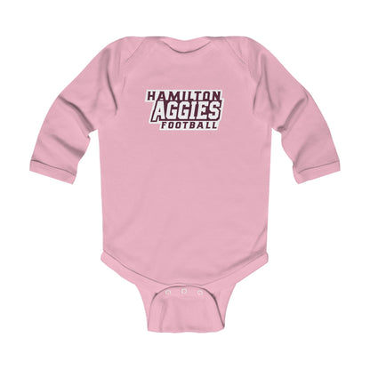 Long Sleeve Baby Bodysuit \ Hamilton Aggies Football \ HAF1