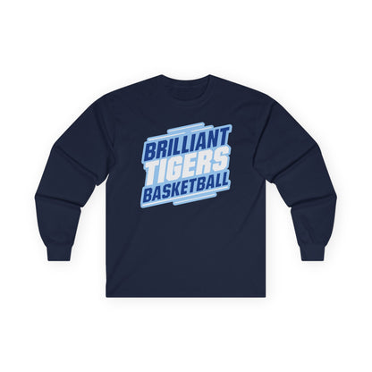 Adult Long Sleeve Tee \ Brilliant Tigers Basketball \ BTBK2