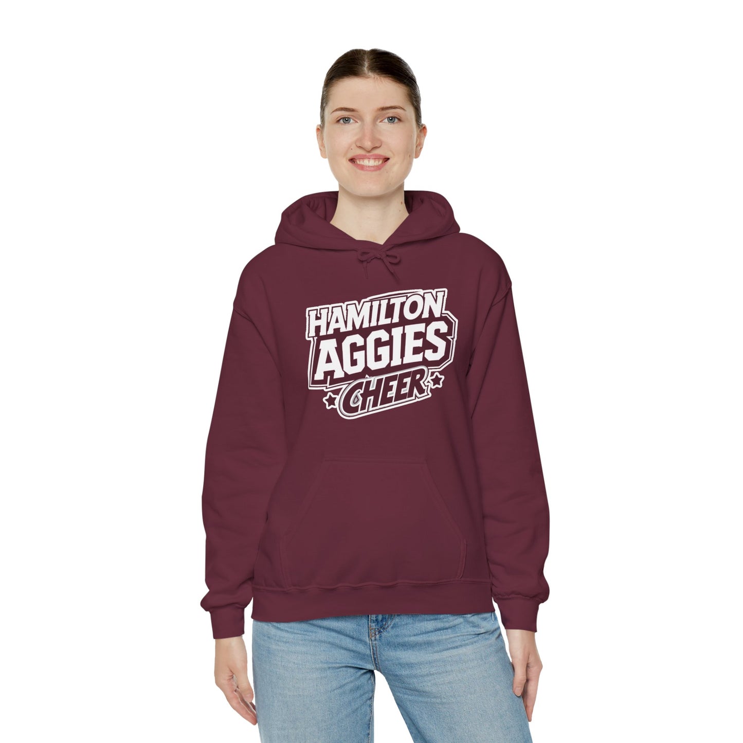 Adult Hoodie Sweatshirt \ Hamilton Aggies Cheer \ HAC1