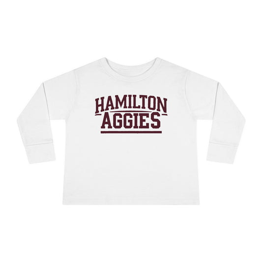 Toddler Long Sleeve Tee \ Hamilton Aggies \ HA2