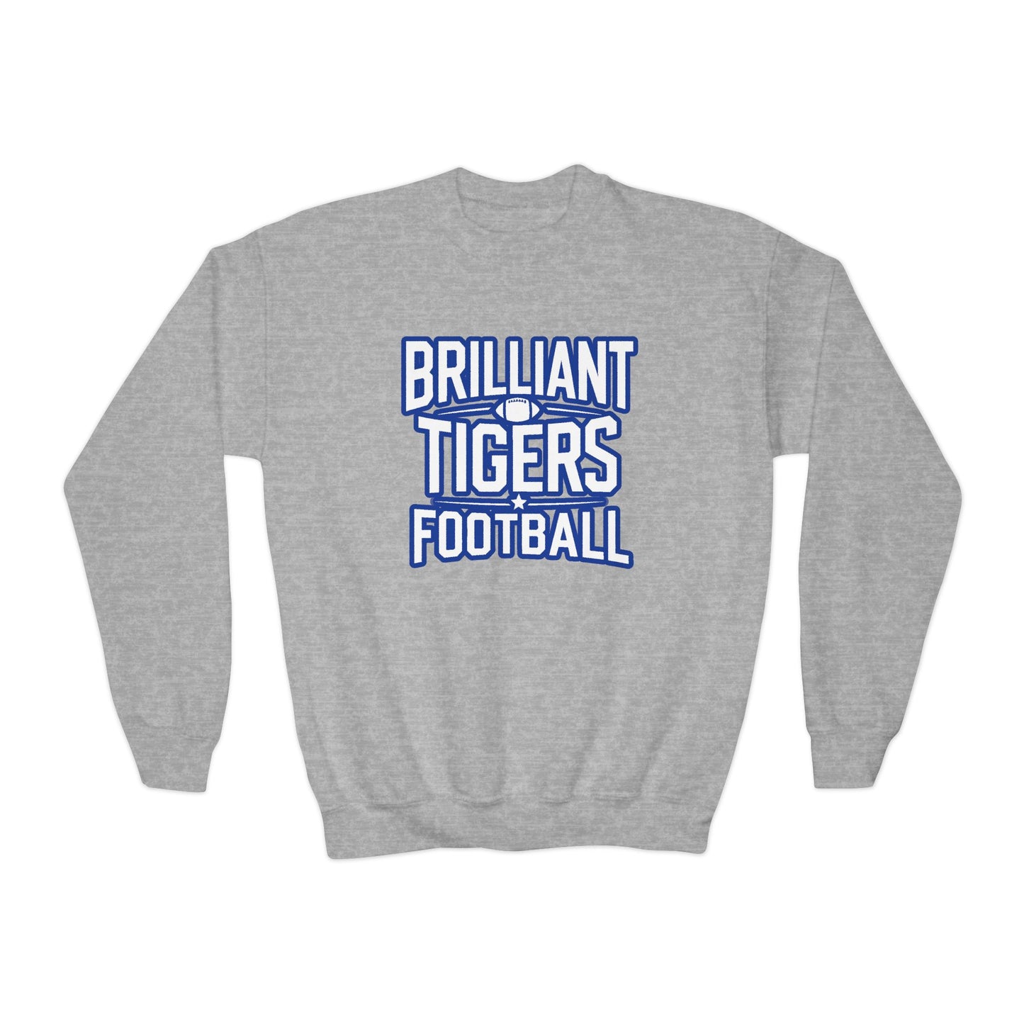 Youth Crewneck Sweatshirt \ Brilliant Tigers Football \ BTF1