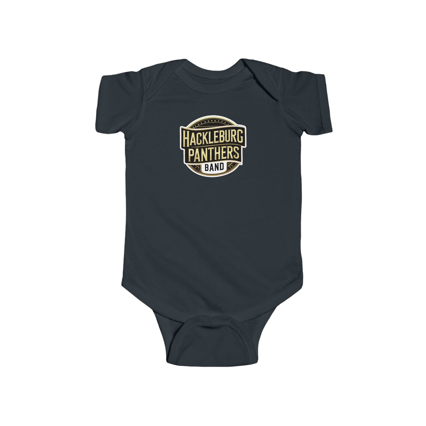 Short Sleeve Baby Bodysuit \ Hackleburg Panthers Band \ HPB2