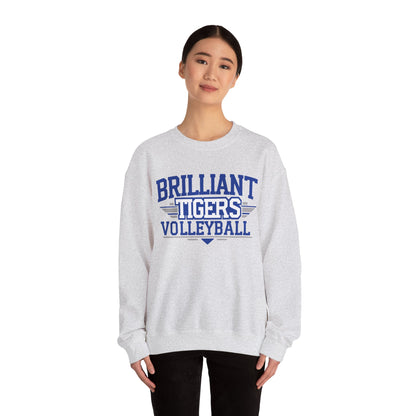 Adult Crewneck Sweatshirt \ Brilliant Tigers Volleyball \ BTV2