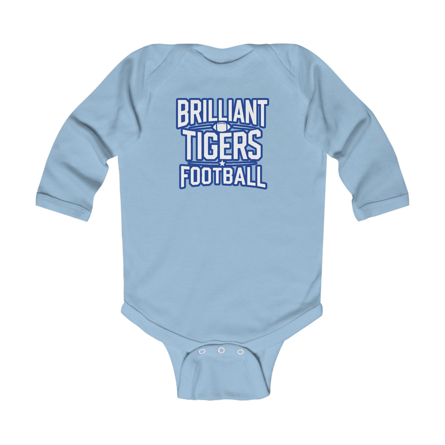 Long Sleeve Baby Bodysuit \ Brilliant Tigers Football \ BTF1