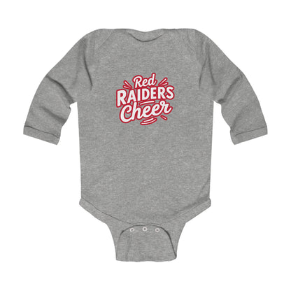 Long Sleeve Baby Bodysuit \ Marion County Red Raiders Cheer \ MCC1