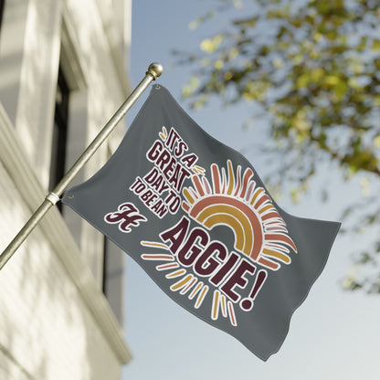 Double Sided Flag \ It's a Great Day to be an Aggie! \ GDA1