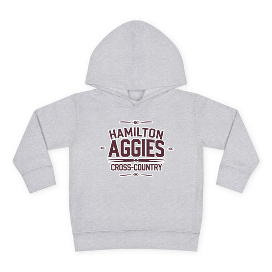 Toddler Hoodie Sweatshirt \ Hamilton Aggies Cross-Country \ HCC1