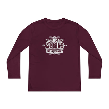 Youth Long Sleeve Tee \ Hamilton Aggies Cross-Country \ HCC1