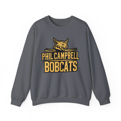 Adult Crewneck Sweatshirt \ Phil Campbell Bobcats \ PCB2