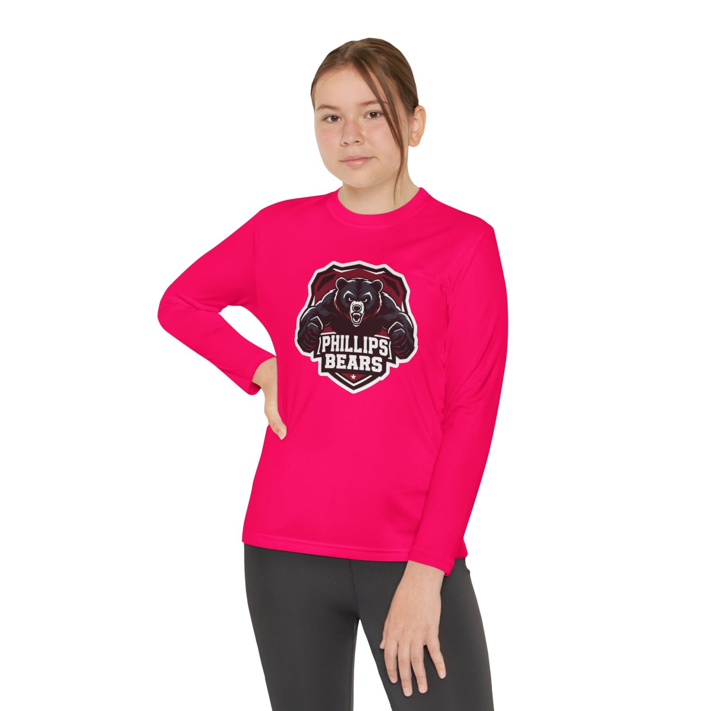 Youth Long Sleeve Tee \ Phillips Bears \ PB2