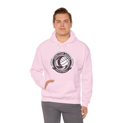 Adult Hoodie Sweatshirt \ Hamilton Aggies Volleyball \ HAV1