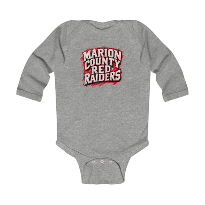 Long Sleeve Baby Bodysuit \ Marion County Red Raiders \ MC1