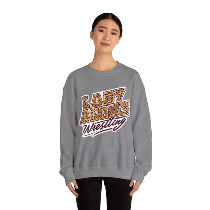 Adult Crewneck Sweatshirt \ Hamilton Aggies Wrestling \ HAWG3