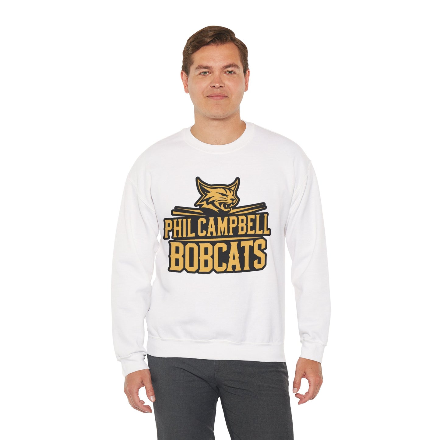 Adult Crewneck Sweatshirt \ Phil Campbell Bobcats \ PCB2