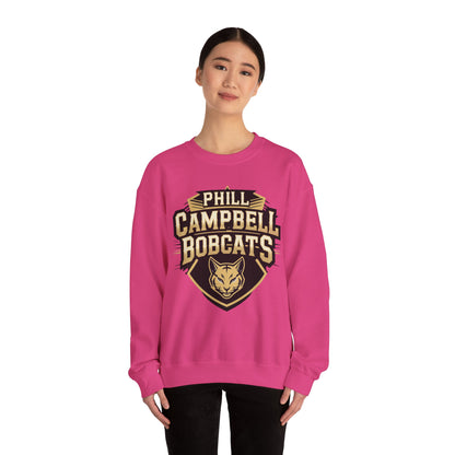 Adult Crewneck Sweatshirt \ Phill Campbell Bobcats \ PCB1