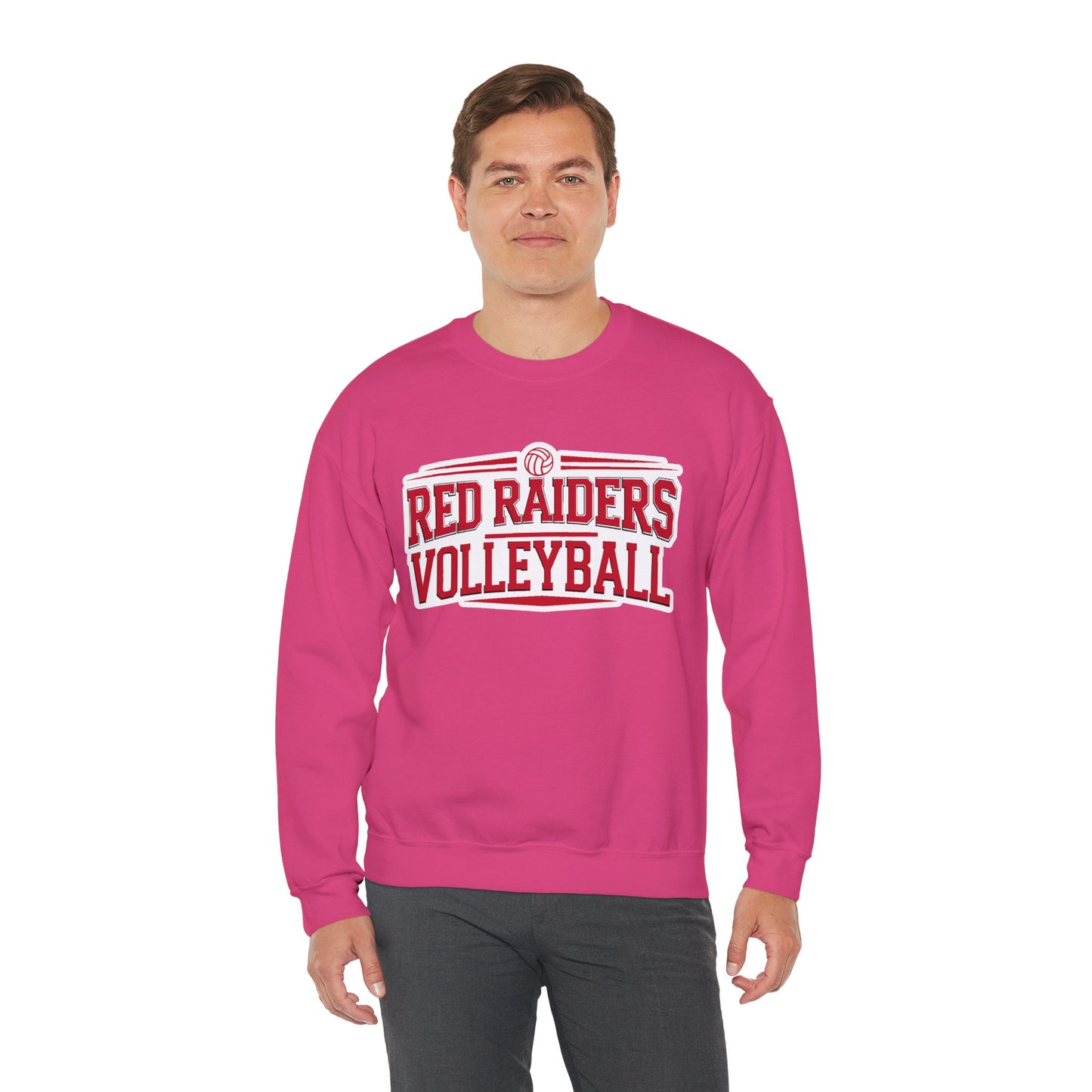 Adult Crewneck Sweatshirt \ Marion County Red Raiders Volleyball \ MCV2