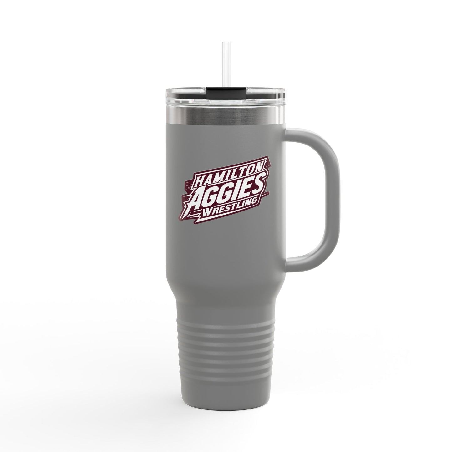 40oz Insulated Tumbler \ Hamilton Aggies Wrestling \ HAW1