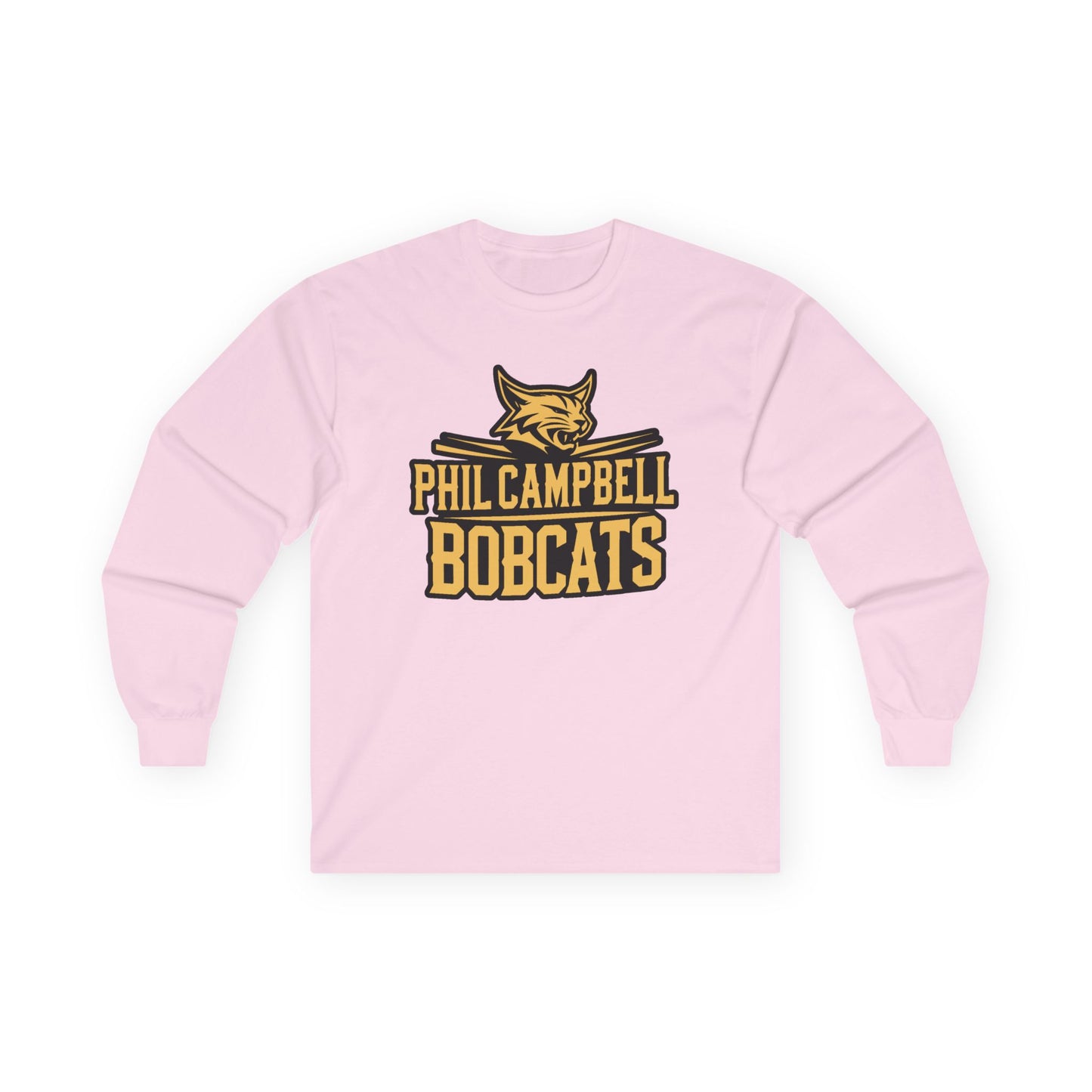 Adult Long Sleeve Tee \ Phil Campbell Bobcats \ PCB2