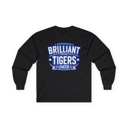Adult Long Sleeve Tee \ Brilliant Tigers Cheer \ BTC2