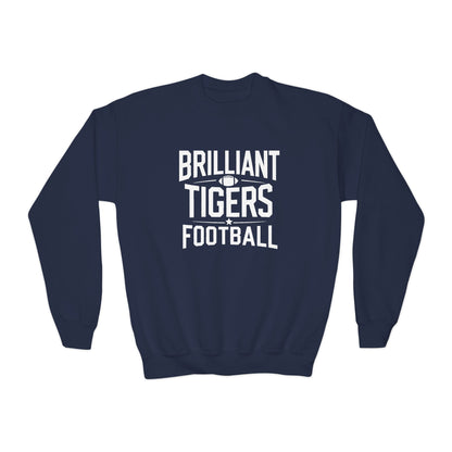 Youth Crewneck Sweatshirt \ Brilliant Tigers Football \ BTF1