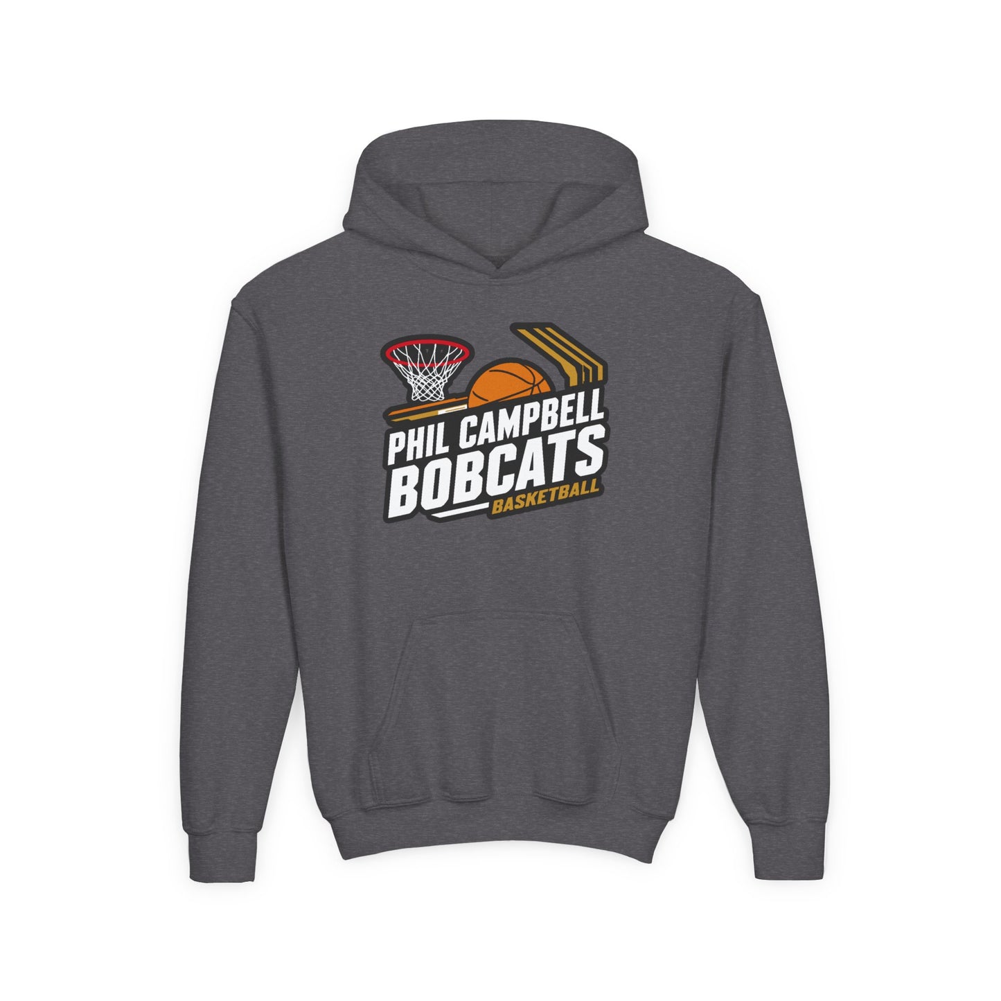 Youth Hoodie Sweatshirt \ Phil Campbell Bobcats Basketball \ PCBBK1