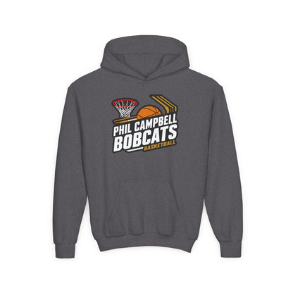 Youth Hoodie Sweatshirt \ Phil Campbell Bobcats Basketball \ PCBBK1