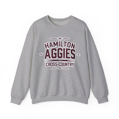 Adult Crewneck Sweatshirt \ Hamilton Aggies Cross-Country \ HCC1