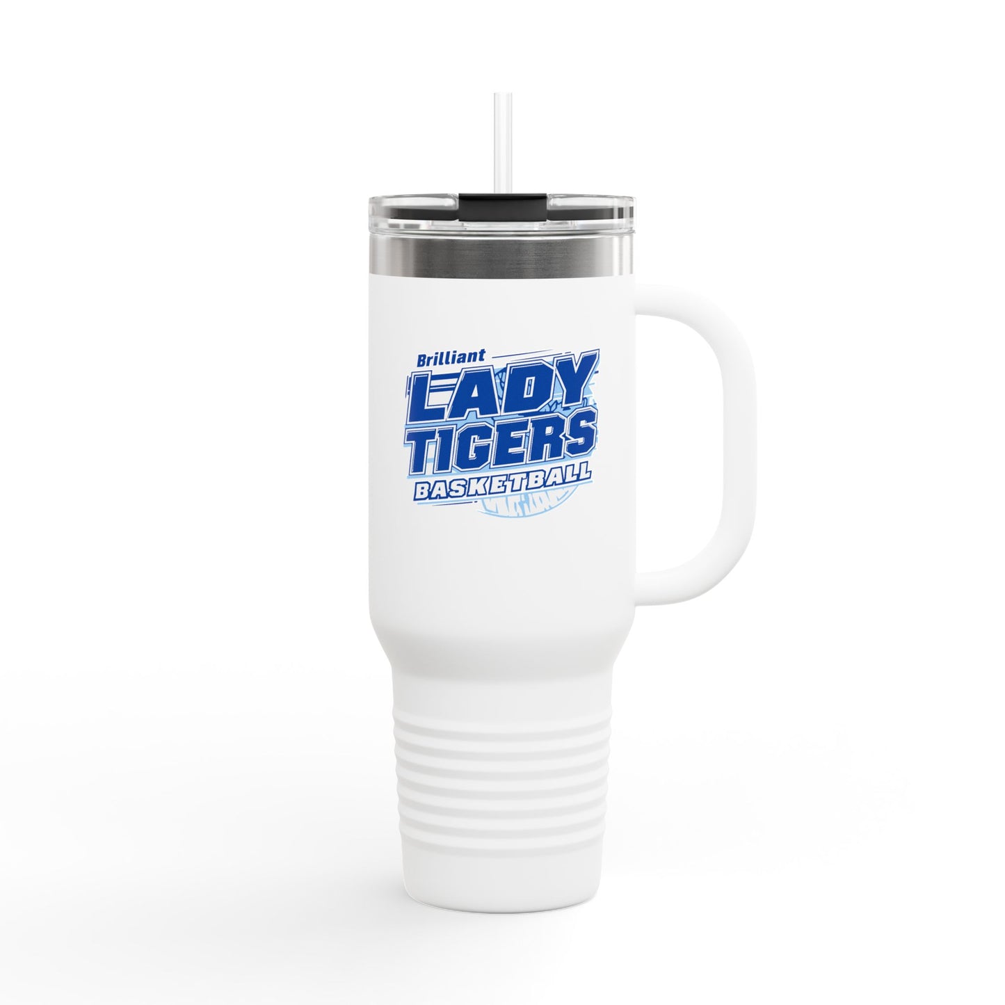 40oz Insulated Tumbler \ Brilliant Tigers Basketball \ BTBKG2