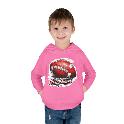 Toddler  Hoodie Sweatshirt \ Marion County Red Raiders Football \ MCF1