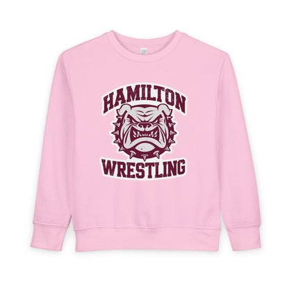 Toddler Crewneck Sweatshirt \ Hamilton Aggies Wrestling \ HAW2