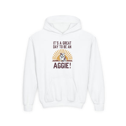 Youth Hoodie Sweatshirt \ It's a Great Day to be an Aggie! \ GDA4
