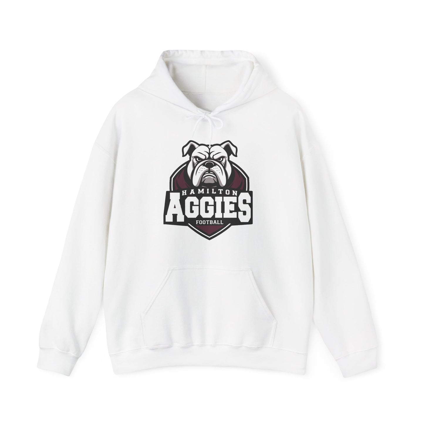 Adult Hoodie Sweatshirt \ Hamilton Aggies Football \ HAF2