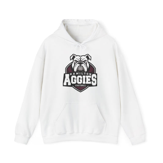 Adult Hoodie Sweatshirt \ Hamilton Aggies Football \ HAF2