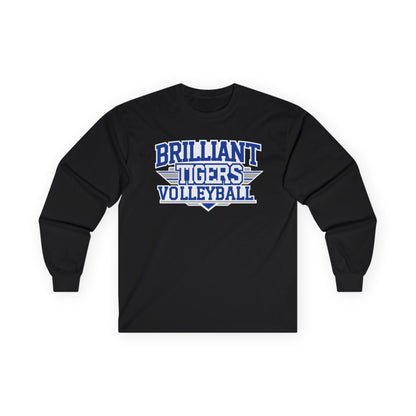 Adult Long Sleeve Tee \ Brilliant Tigers Volleyball \ BTV2