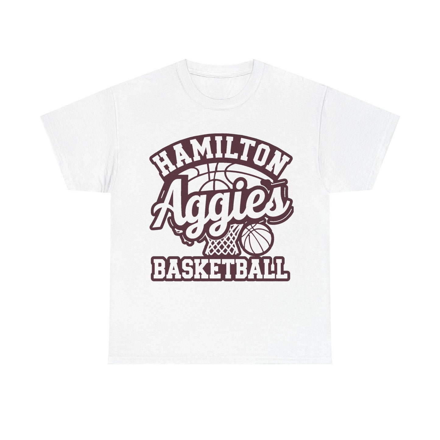 Adult Tee \ Hamilton Aggies Basketball \ HABBG1