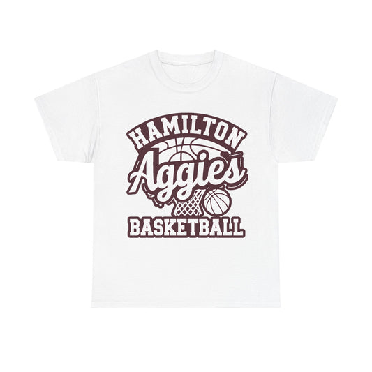 Adult Tee \ Hamilton Aggies Basketball \ HABBG1