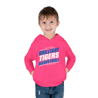 Toddler Hoodie Sweatshirt \ Brilliant Tigers Basketball \ BTBK2