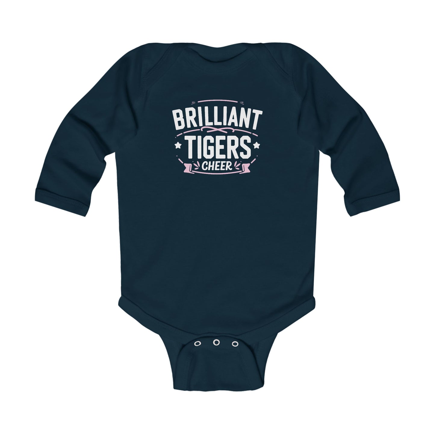 Long Sleeve Baby Bodysuit \ Brilliant Tigers Cheer \ BTC2