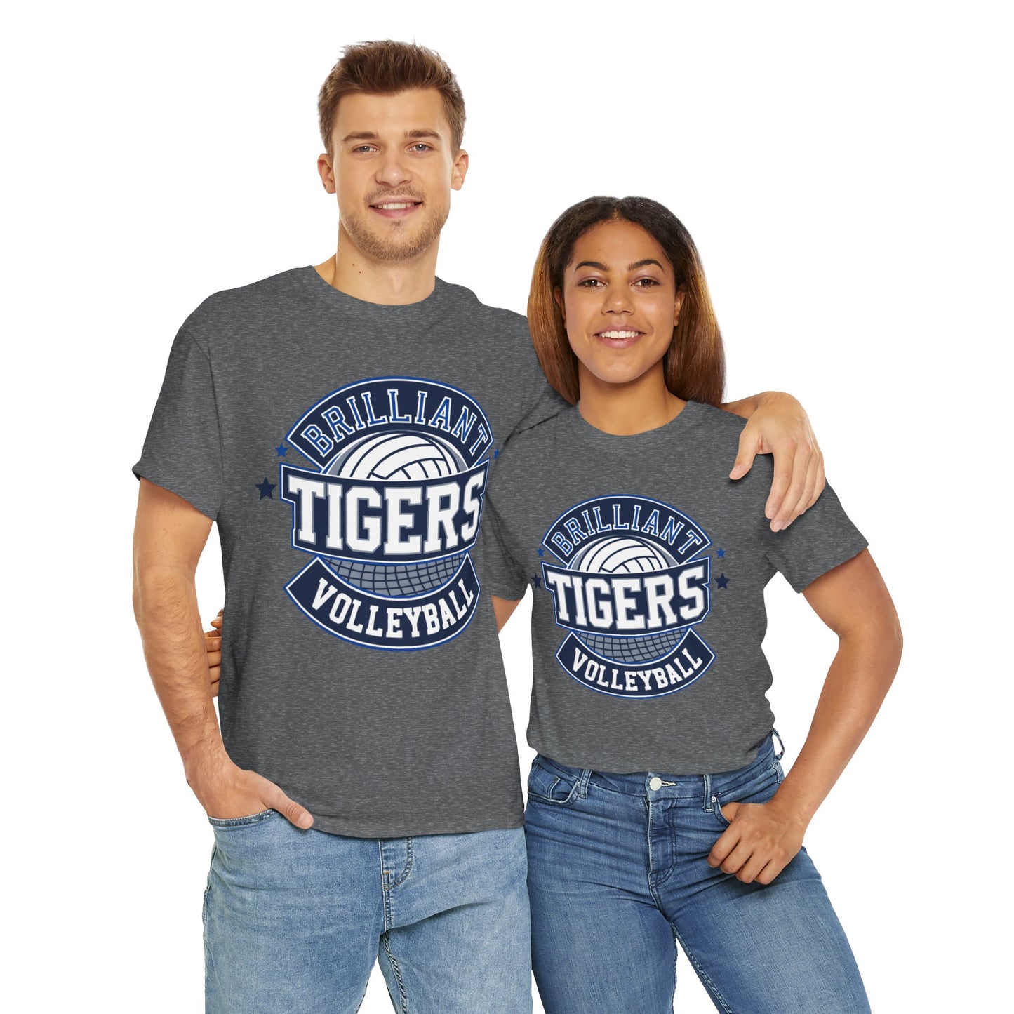 Adult Tee \ Brilliant Tigers Volleyball \ BTV1
