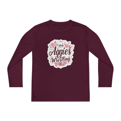 Youth Long Sleeve Shirt \ Hamilton Aggies Wrestling \ HAWG1