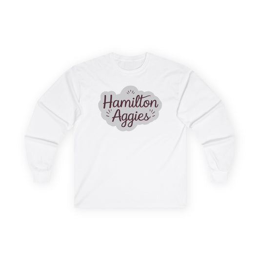 Adult Long Sleeve Tee \ Hamilton Aggies \ HAG1