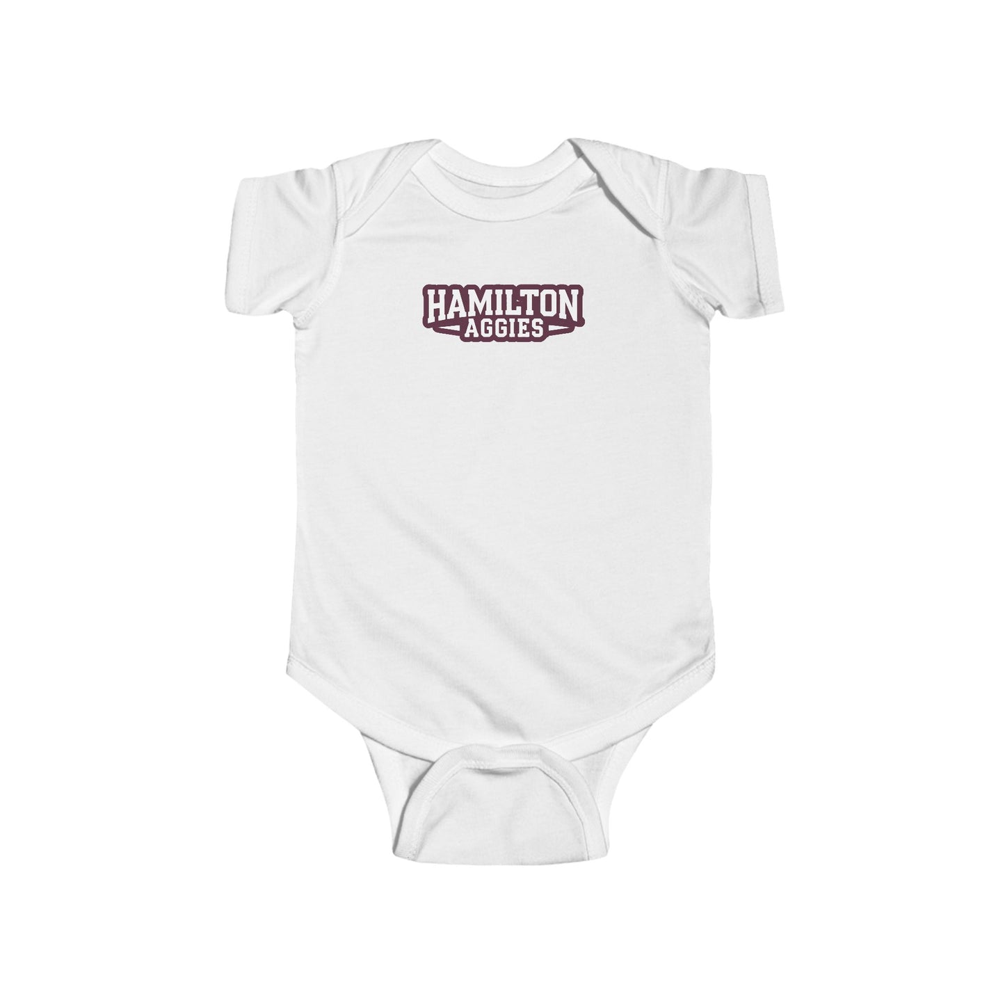 Short Sleeve Baby Bodysuit \ Hamilton Aggies \ HA3