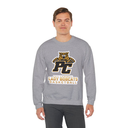 Adult Crewneck Sweatshirt \ Phil Campbell Bobcats Basketball \ PCBBKG1