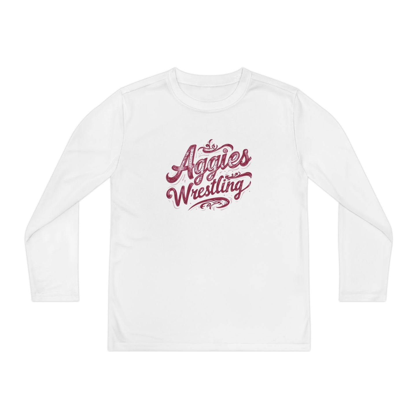 Youth Long Sleeve Tee \ Hamilton Aggies Wrestling \ HAWG2