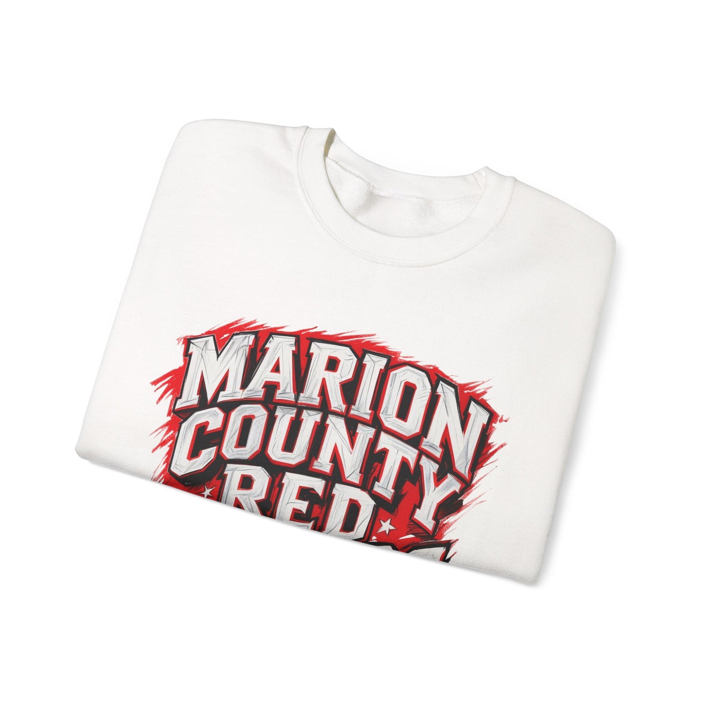 Adult Crewneck Sweatshirt \ Marion County Red Raiders \ MC1