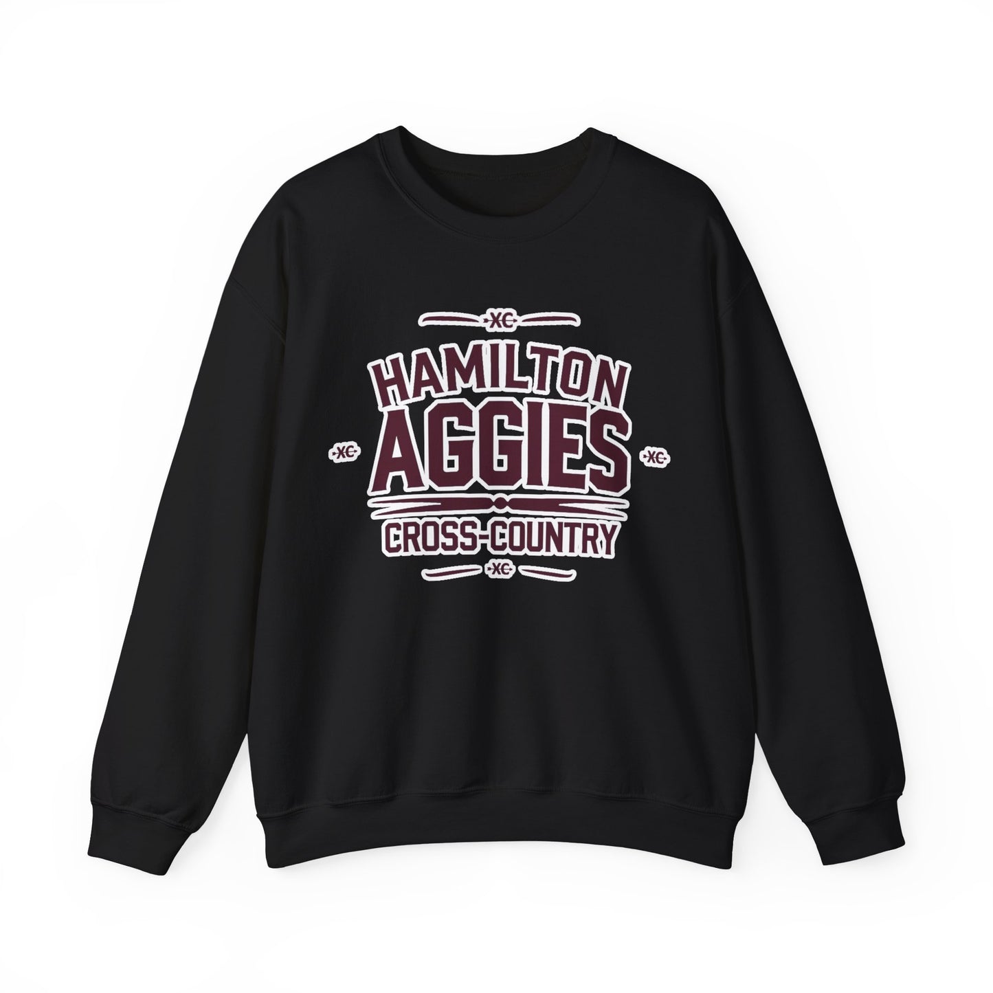 Adult Crewneck Sweatshirt \ Hamilton Aggies Cross-Country \ HCC1