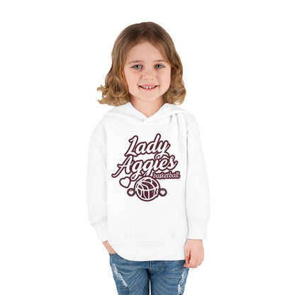 Toddler Hoodie Sweatshirt \ Hamilton Aggies Basketball \ HABBG2