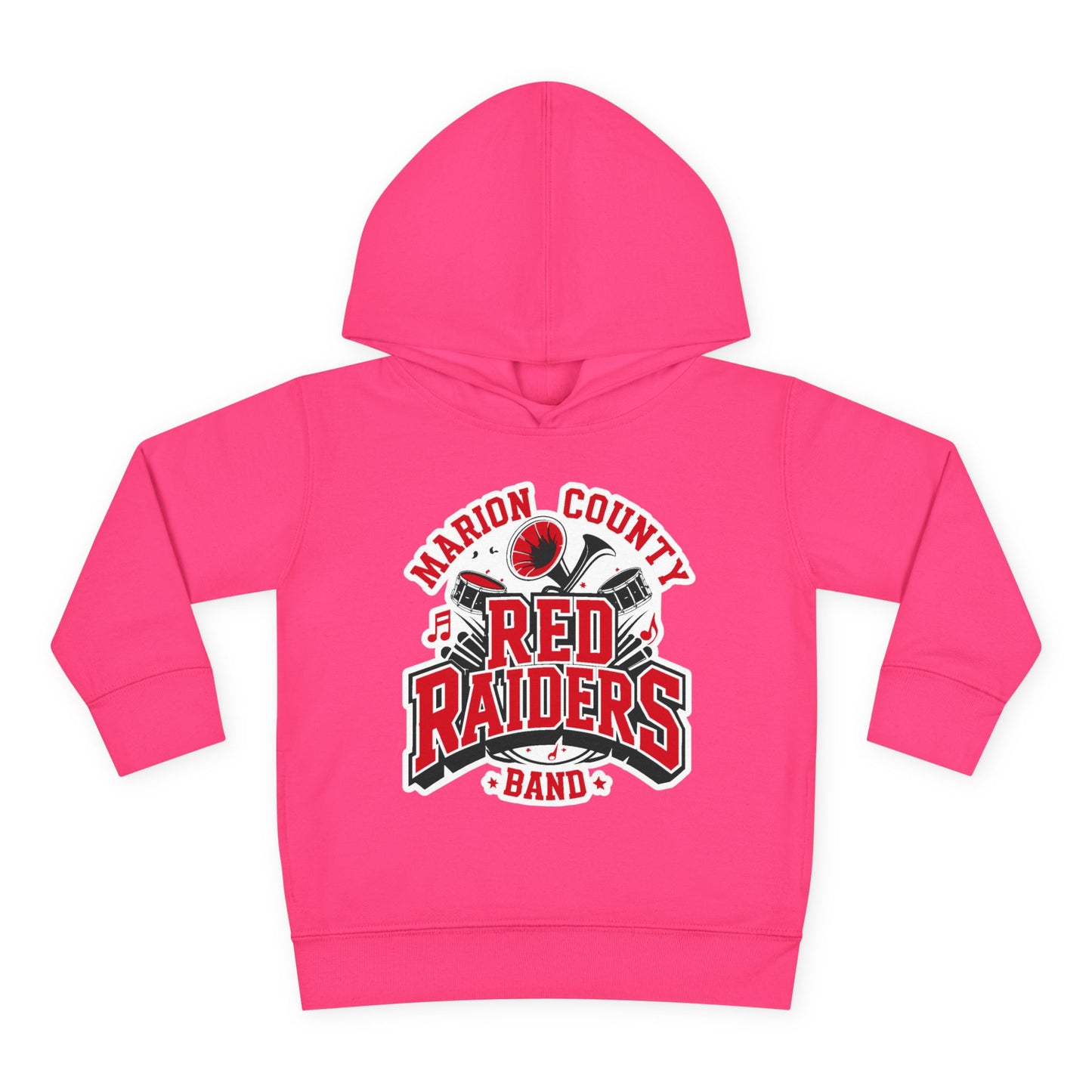 Toddler Hoodie Sweatshirt \ Marion County Red Raiders Band \ MCB2