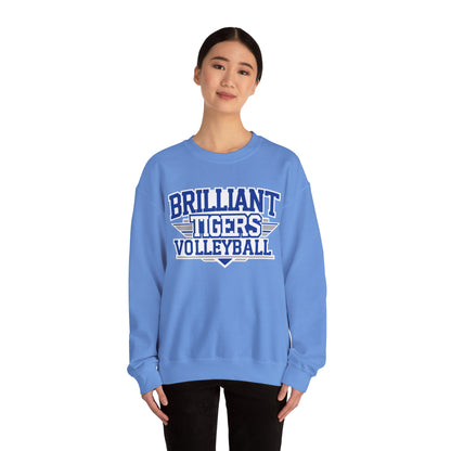 Adult Crewneck Sweatshirt \ Brilliant Tigers Volleyball \ BTV2