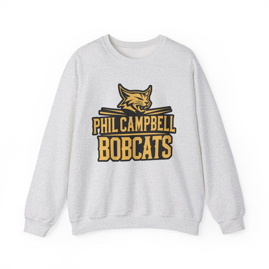 Adult Crewneck Sweatshirt \ Phil Campbell Bobcats \ PCB2